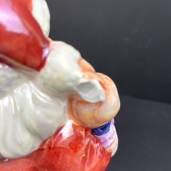 VTG Set of 2 Holiday Ceramic Santa & Snowman Candle Holders 7"-Max D. Drug, Inc - Picture 12 of 12